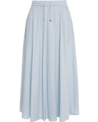 Herno - Drawstring Pleat Detailed Skirt - Lyst