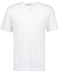 James Perse - Short Sleeved V-Neck T-Shirt - Lyst