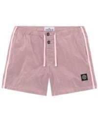 Stone Island - Logo Patch Drawstring Shorts - Lyst