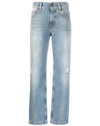 Palm Angels - Mid-Rise Distressed Jeans - Lyst