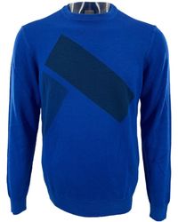 Armani Collezioni - Round-Neck Long-Sleeved Sweater - Lyst