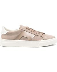 Santoni - Gloria Logo Low-Top Sneakers - Lyst