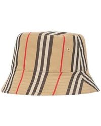 Burberry - Icon Stripe Bucket Hat - Lyst