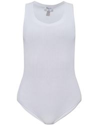 Alaïa - Alaïa Sleeveless Ribbed Knit Bodysuit - Lyst