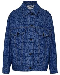 Moschino - Monogram-Print Denim Jacket - Lyst