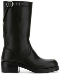 Dries Van Noten - Buckle Detailed Biker Boots - Lyst