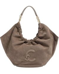 Coccinelle - Embossed-Logo Suede Tote Bag - Lyst