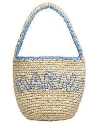 Marni - Logo Detailed Small Hobo Bag - Lyst