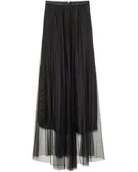 forte_forte - Pleated Tulle Skirt - Lyst