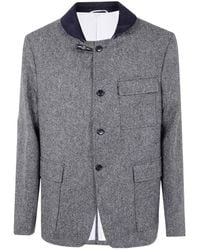 Thom Browne - Long-Sleeved Button-Up Jacket - Lyst