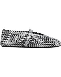 Alaïa - Alaïa Embellished Ballet Flat Shoes - Lyst