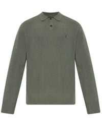 AllSaints - Statten Polo Knitted Sweater - Lyst