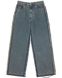 MM6 by Maison Margiela - Distressed Straight-Leg Jeans - Lyst