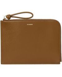 Jil Sander - Zipper Clutch - Lyst