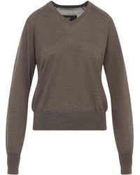 Phoebe Philo - V-Neck Long-Sleeved Sweater - Lyst