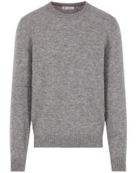 Brunello Cucinelli - Crewneck Knitted Sweater - Lyst