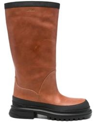 Missoni - Leather Platform Boots - Lyst