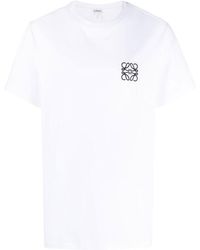 Loewe - Anagram Embroidered Logo T Shirt - Lyst