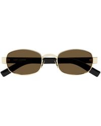 Saint Laurent - Eyewear Oval Frame Sunglasses - Lyst