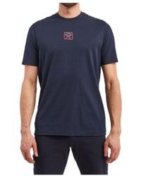 Paul & Shark - T-Shirt With Round Neck And Short Sleeves - Lyst