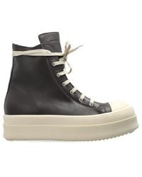 Rick Owens - Round-Toe High-Top Casual Shoes - Lyst