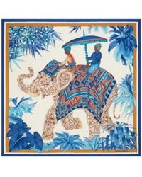 Ferragamo - India Print Silk Scarf - Lyst