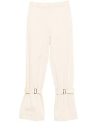 Patrizia Pepe - Strap Cotton Trousers - Lyst