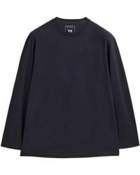 Y-3 - Long-Sleeved Crewneck T-Shirt - Lyst