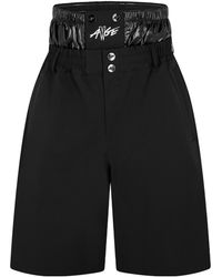 Moncler - Solid Color Printed Shorts - Lyst
