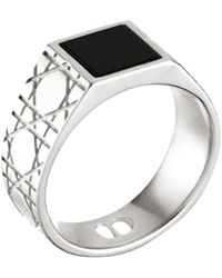★ Dior ★ シルバーBUFFALOリング Dior Cd Diamond Buffalo Ring in Metallic for Men | Lyst