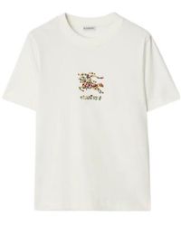 Burberry - T-Shirt With Print - Lyst