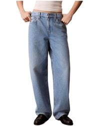 Calvin Klein - High-Rise Straight-Leg Jeans - Lyst