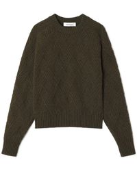 Lanvin - Cable-Knit Wool Sweater - Lyst