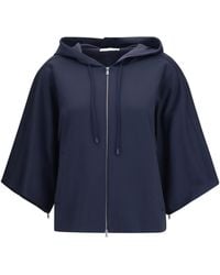 Max Mara - Zip-Up Flared-Sleeve Hoodie - Lyst