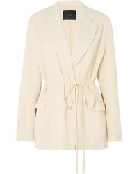 JOSEPH - Gibellina Amelot Belted Jacquard Blazer - Lyst