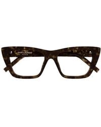 Saint Laurent - Eyewear Cat-Eye Frame Glasses - Lyst