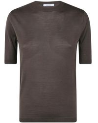 Max Mara - Short-Sleeved Knitted Top - Lyst