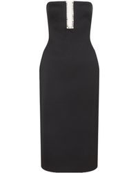 David Koma - Rhinestone-Embellished Midi Dress - Lyst