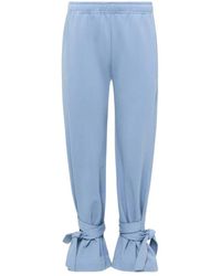 JW Anderson - Tie-Fastening Cotton Trousers - Lyst