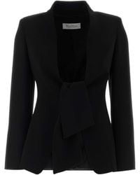 Max Mara - Tie-Front Blazer - Lyst