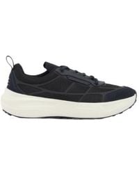 Emporio Armani - Mesh-Panelled Suede-Trim Sneakers - Lyst