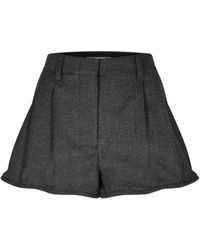 Prada - Logo Patch Shorts - Lyst