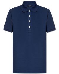 Balmain - Short Sleeved Polo Shirt - Lyst