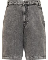 A_COLD_WALL* - Logo Denim Shorts - Lyst