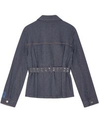 Ganni - Denim Short Jacket - Lyst