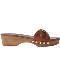 Ancient Greek Sandals - Omonia Studded Leather Clogs - Lyst