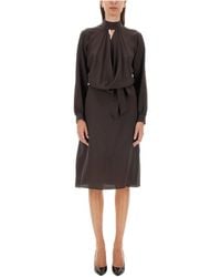 Kiton - Elegant Draped Dress - Lyst