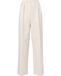 Magda Butrym - Silk Wool Wide-Leg Trousers - Lyst