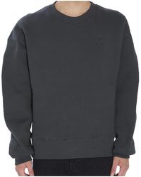 Ami Paris - Ami De Coeur Logo Embossed Sweatshirt - Lyst