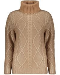 Herno - Cable-Knit Turtleneck Sweater - Lyst